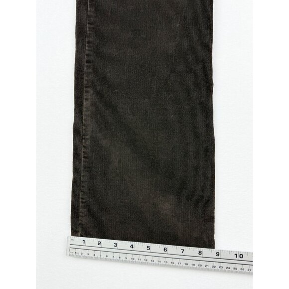Talbots Wide Leg Stretch Corduroy Pants Size 6 Womens Brown Mid Rise (28x30) - Picture 2 of 9
